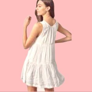 J CREW WHITE SHEER SLIP DRESS SIZE XXS